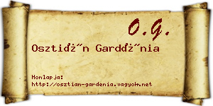 Osztián Gardénia névjegykártya